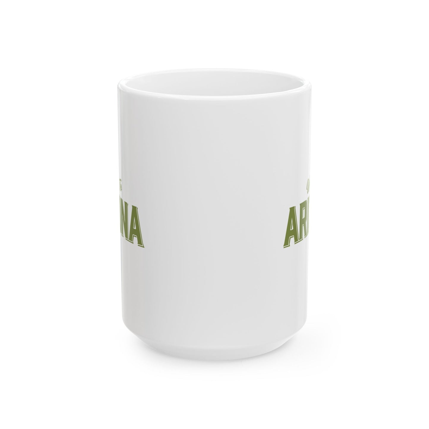 Welcome to Arizona Logo - Green - 15 oz Ceramic Mug