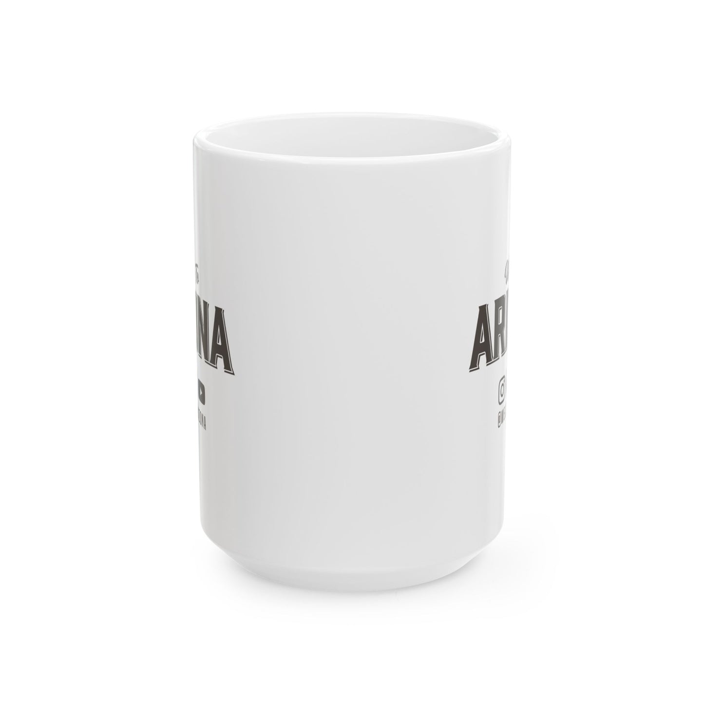 Welcome to Arizona Logo & Socials - 15 oz Ceramic Mug