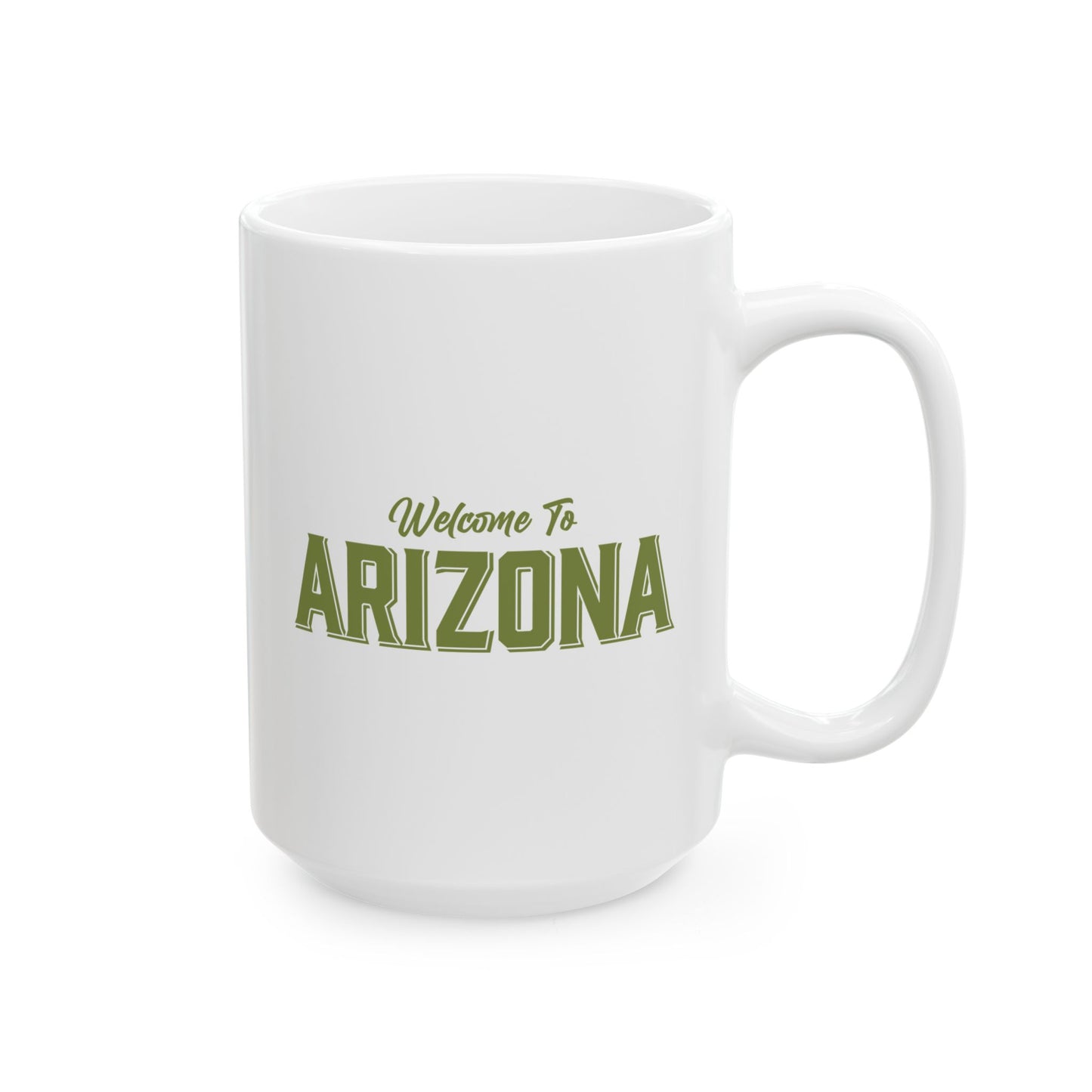 Welcome to Arizona Logo - Green - 15 oz Ceramic Mug