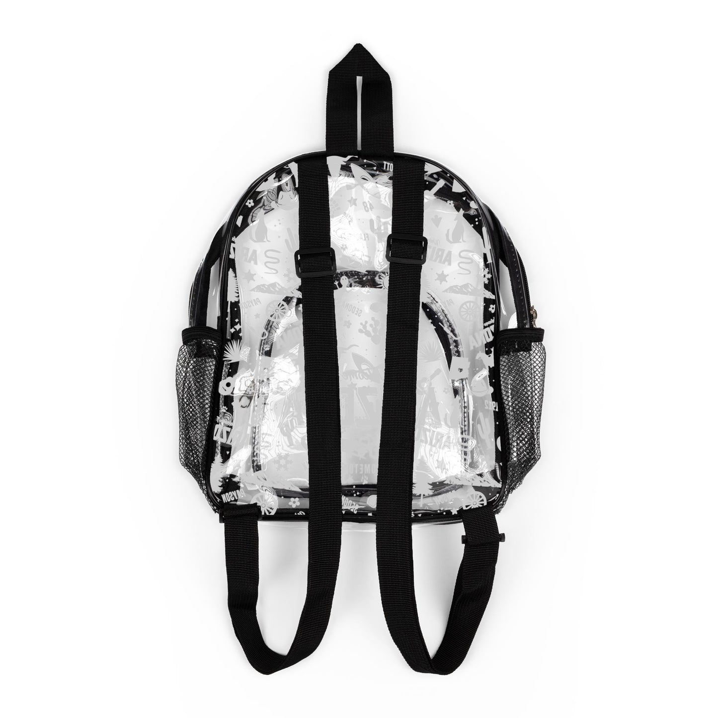 Clear Stadium Backpack with AZ Pattern