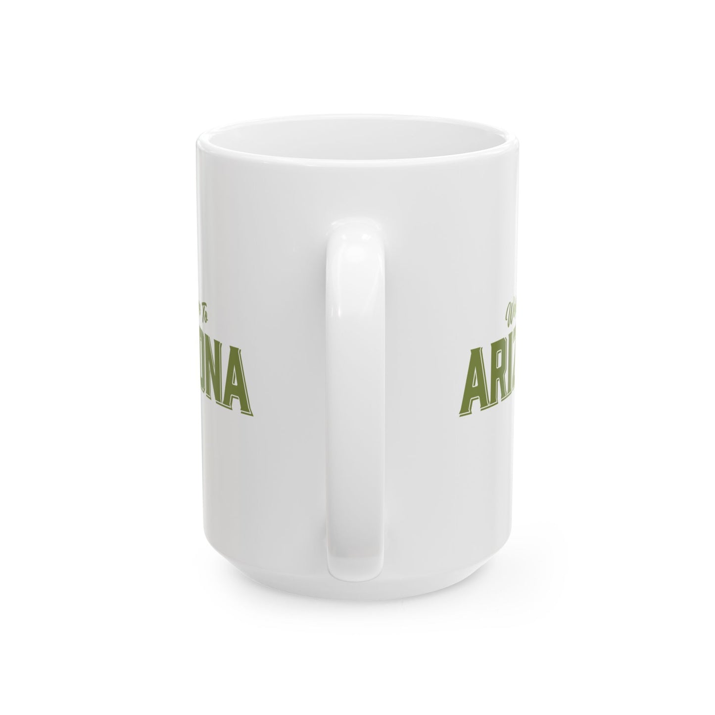 Welcome to Arizona Logo - Green - 15 oz Ceramic Mug