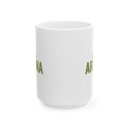 Welcome to Arizona Logo - Green - 15 oz Ceramic Mug