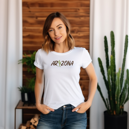 Arizona Cactus Logo Women's Tee