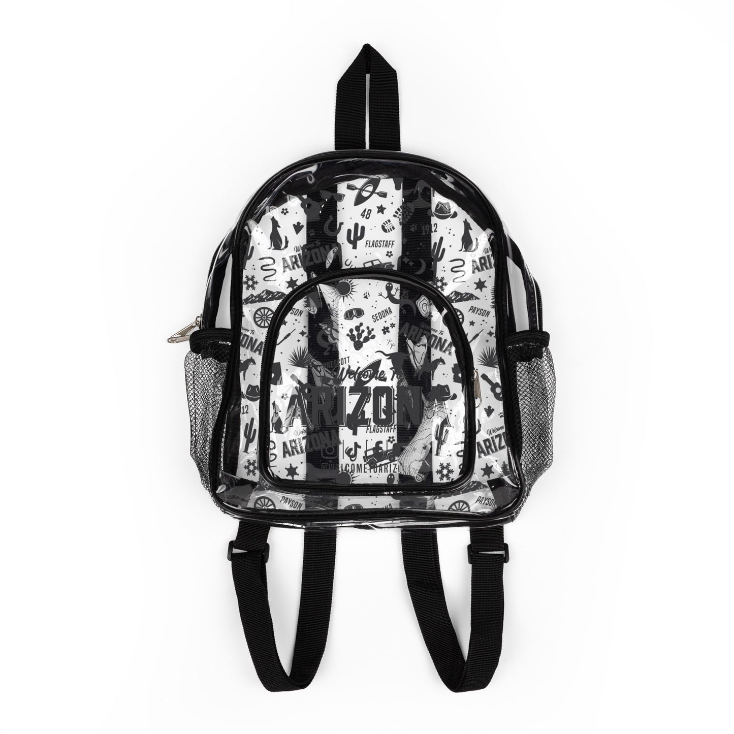 Clear Stadium Backpack, Transparent Sport Bag, Game Day Essentials, Festival Ready Rucksack, Stadium Approved Tote, Lightweight Clear [...]