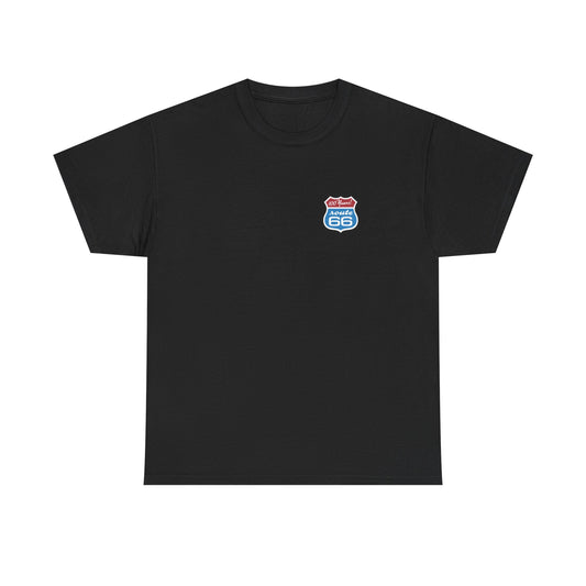 Route 66 Vintage Cars T‑Shirt — 100 Years Route 66 Sunset Graphic Tee