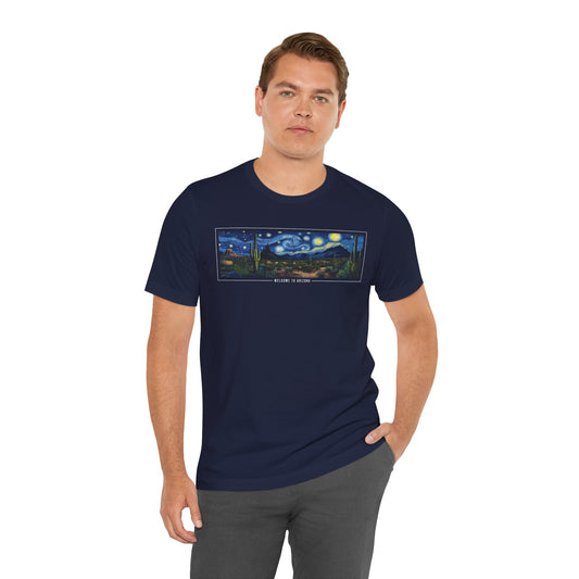 Starry Desert Van Gogh Inspired Arizona Unisex Tee