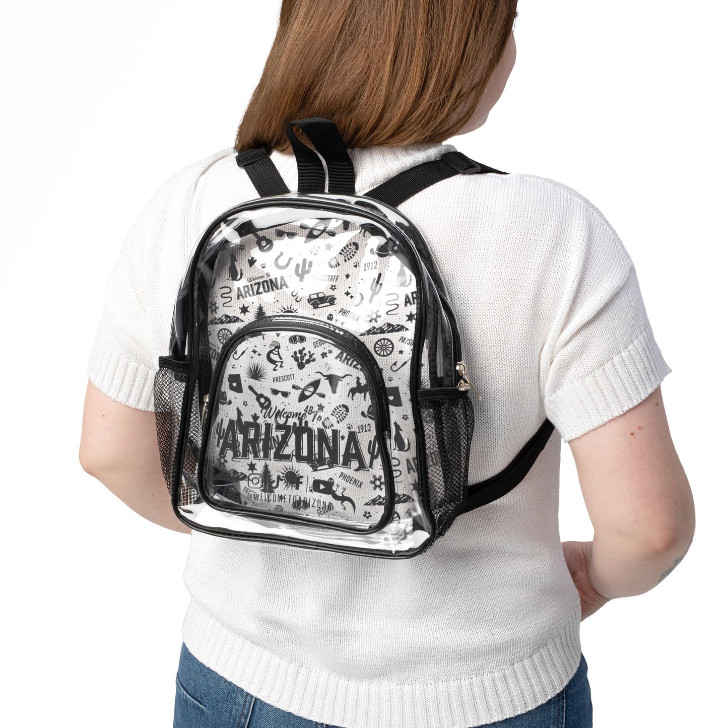 Clear Stadium Backpack, Transparent Sport Bag, Game Day Essentials, Festival Ready Rucksack, Stadium Approved Tote, Lightweight Clear [...]