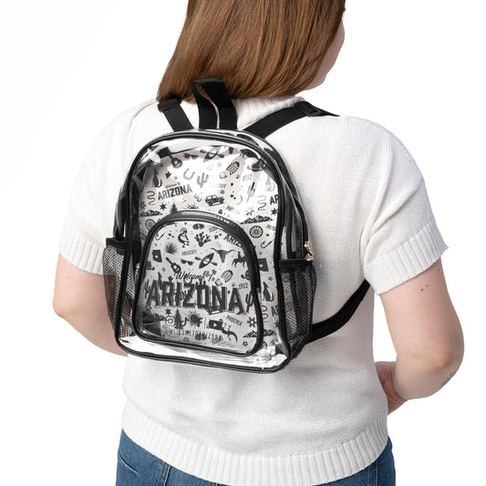 Clear Stadium Backpack, Transparent Sport Bag, Game Day Essentials, Festival Ready Rucksack, Stadium Approved Tote, Lightweight Clear [...]